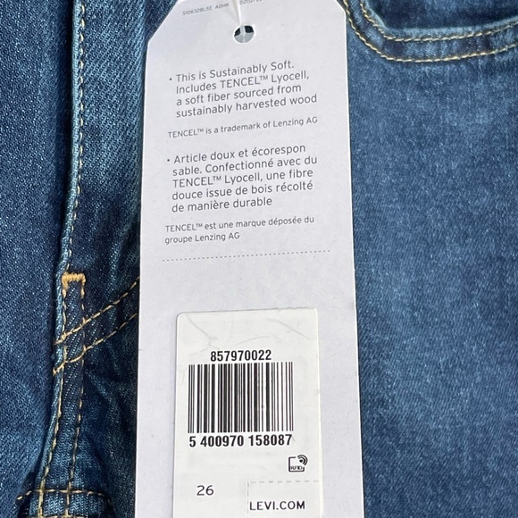 Levi’s 519 SKINNY HI-BALL jeans size 26 - Picture 4 of 11